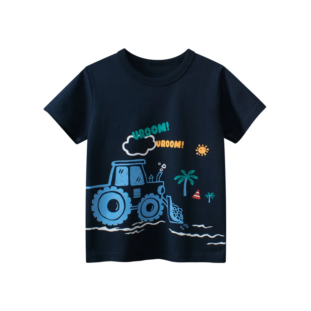 

1-9T Cotton Boys T Shirt Toddler Kid Baby Summer Clothes Short Sleeve Loose Tee Top Infant Basic Tshirt Outfit