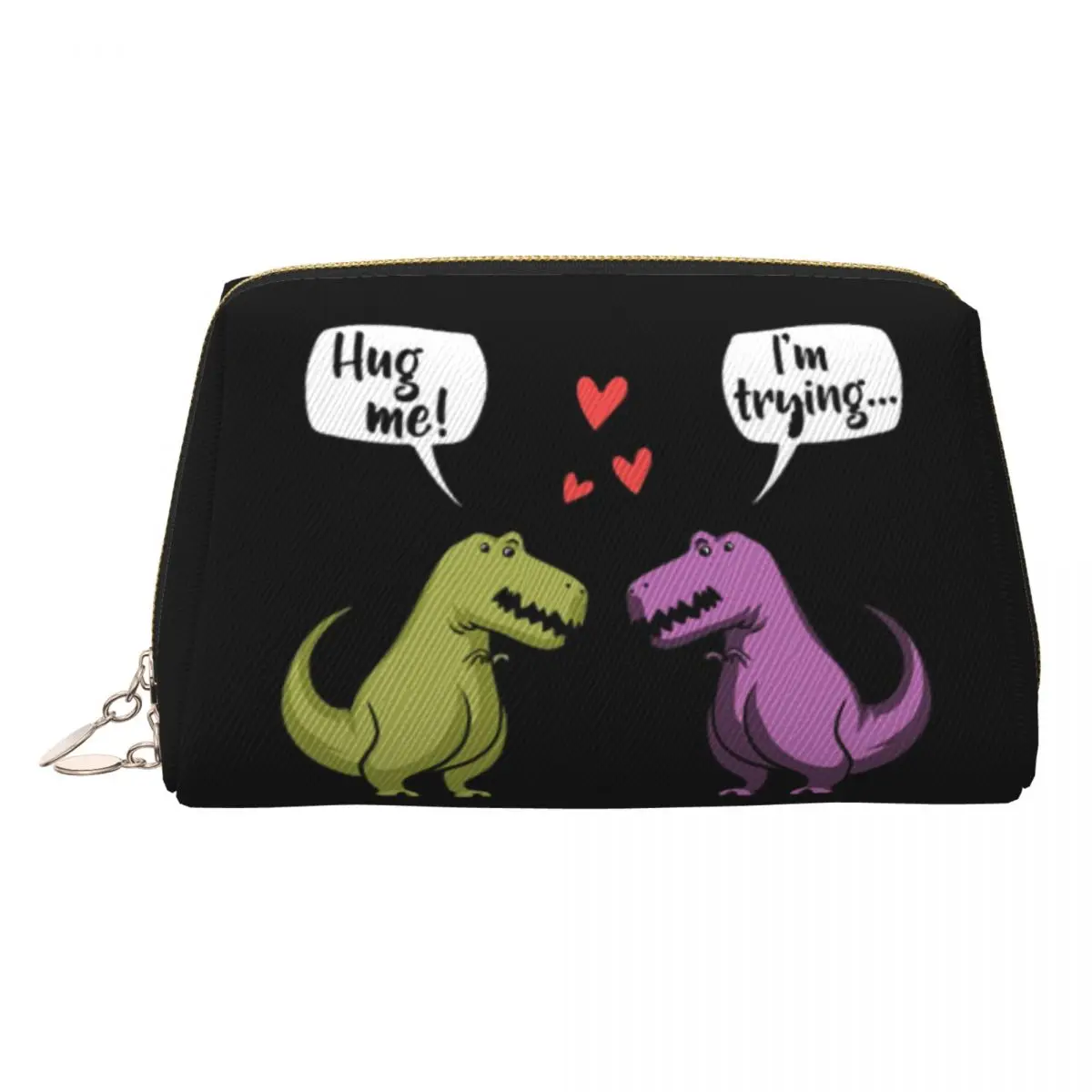 

T-Rex Динозавр Hug Me Женская косметичка Дорожный органайзер для макияжа Чехол для хранения туалетных принадлежностей Dopp Kit Case