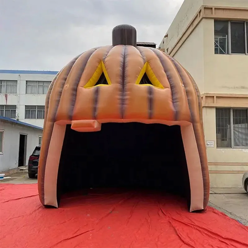 

Outdoor Halloween decoration Inflatable Pumpkin Dome Tent Halloween Yard Event