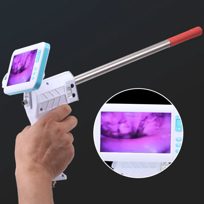 Cow/horse/pig/dog/rabbit Visual Endoscope Sperm Gun Artificial Impregnation Inseminating Syringe with vibration/heating/blowing