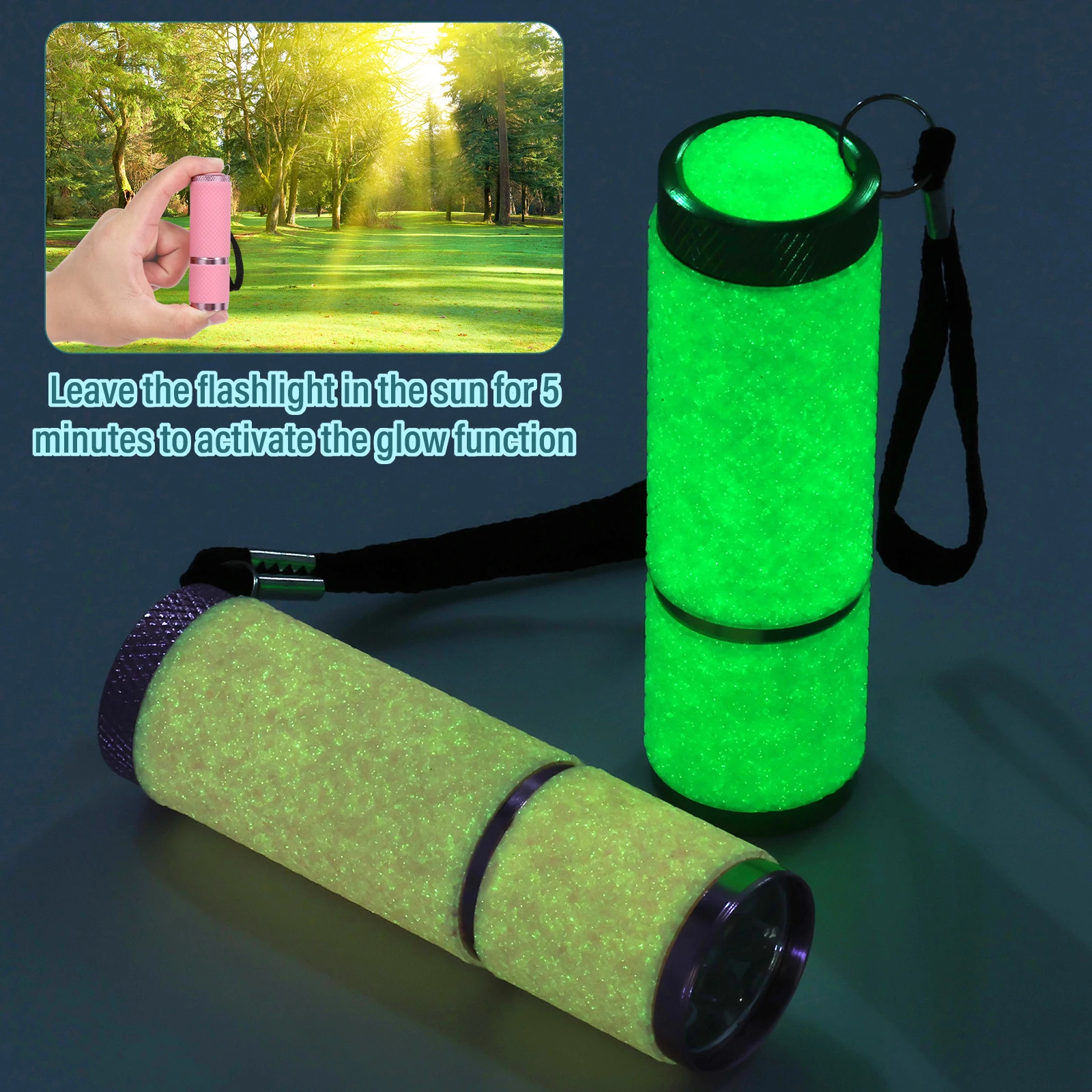 4Pcs Mini LED Flashlight Set Mini Torch with 9 LED Light Bulbs 60 Lumens Bright Small LED Flashlight Waterproof Handheld Torch