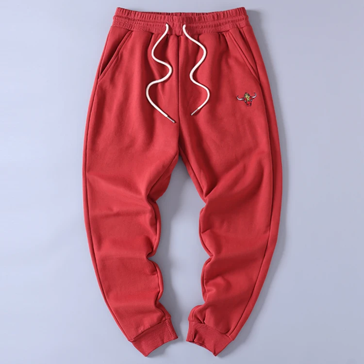 

Спортивные брюки свободного кроя из чистого хлопка для мужчин, повседневные спортивные штаны, модные, с эластичным поясом, универсальные, осенние, молодежные, стильные