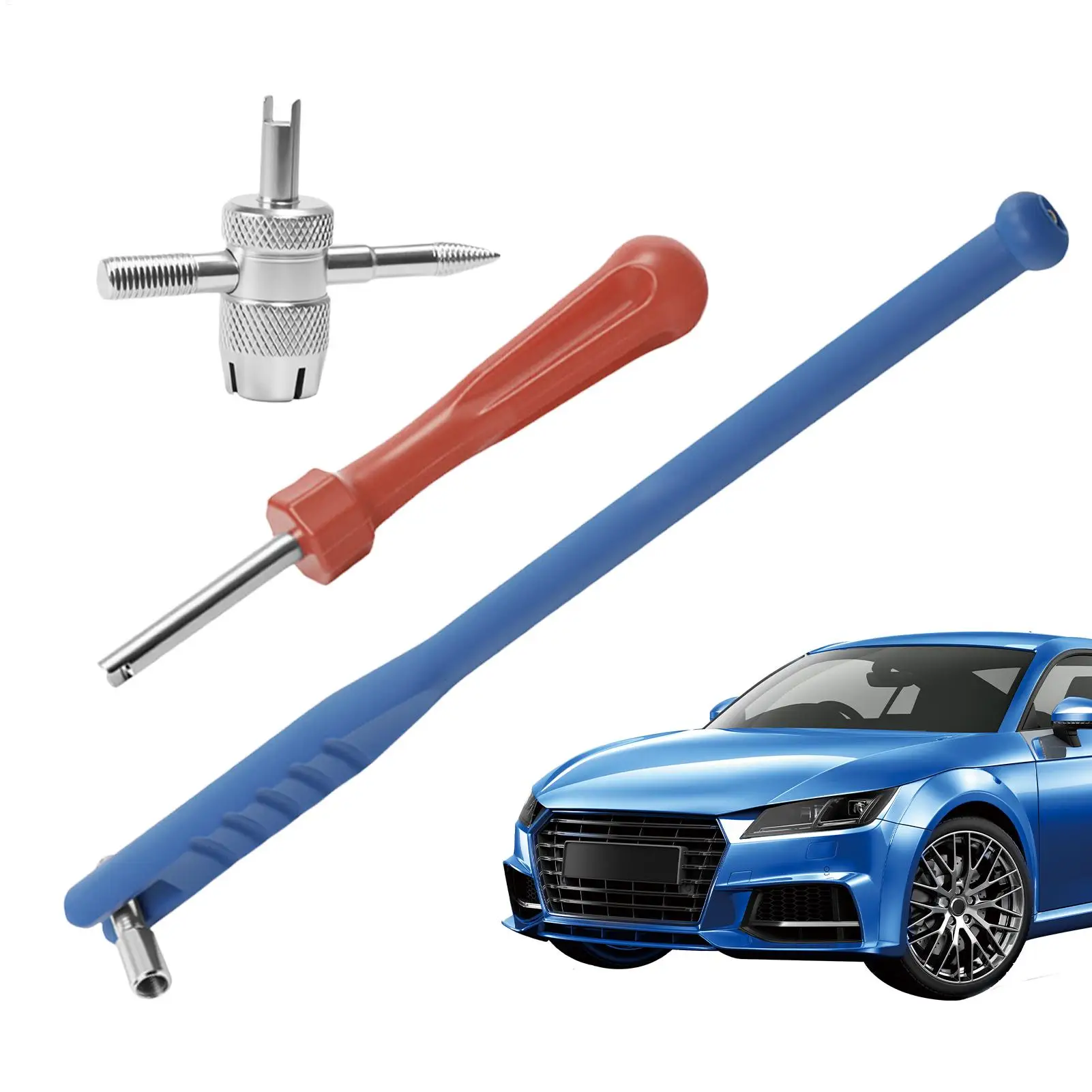 

3PCS Tire Valve Stem Tool Metal Installation & Removal Wrench For Car Motorcycle Bicycle Truck Automotive Garage Maintenance Kit