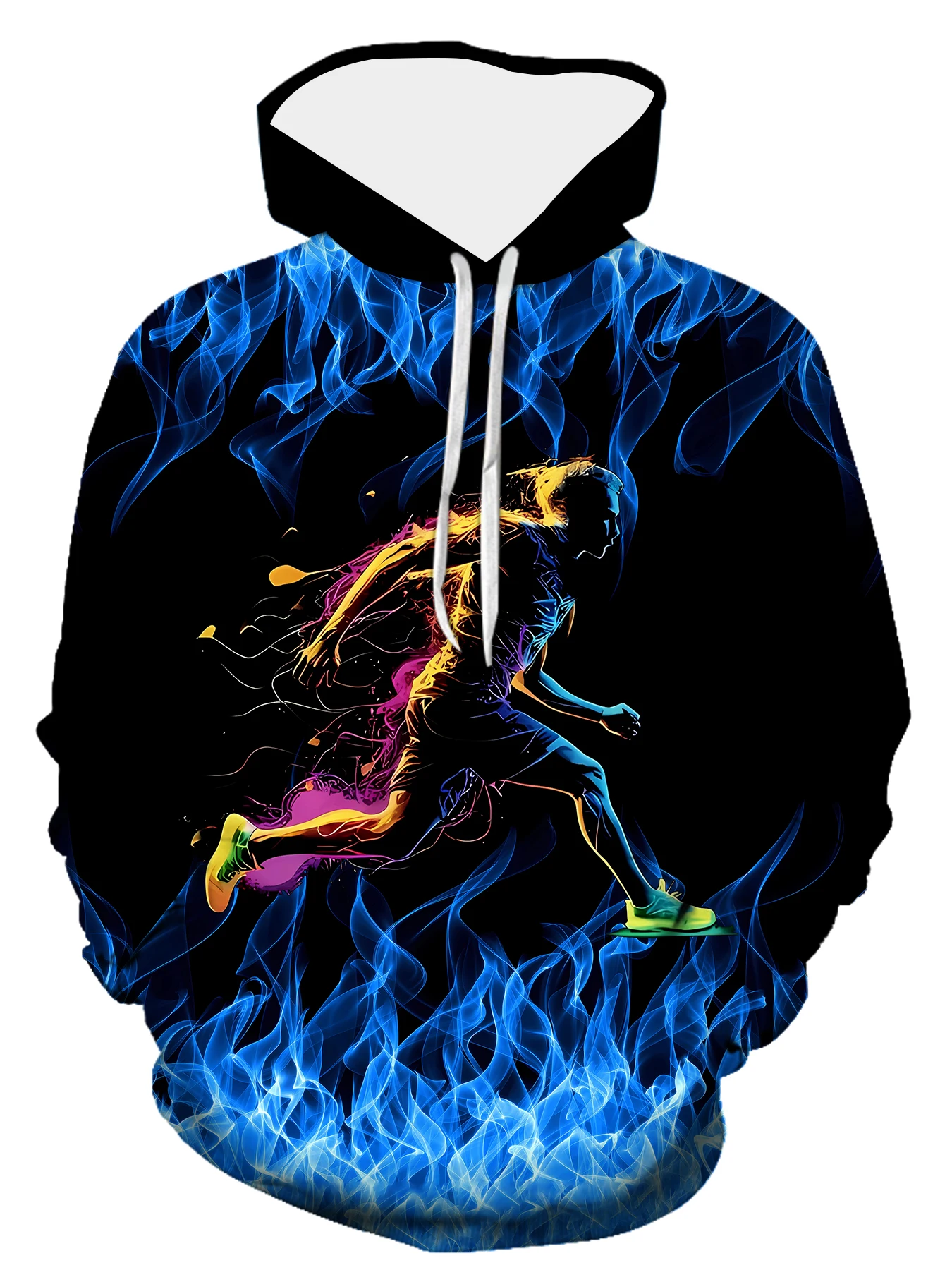 

New Printed Unisex Hoodies Novelty Print 3D Patternv Hooded Pullover Sweatshirt With Pocket Hoodie Streetwear Loose Comfortable