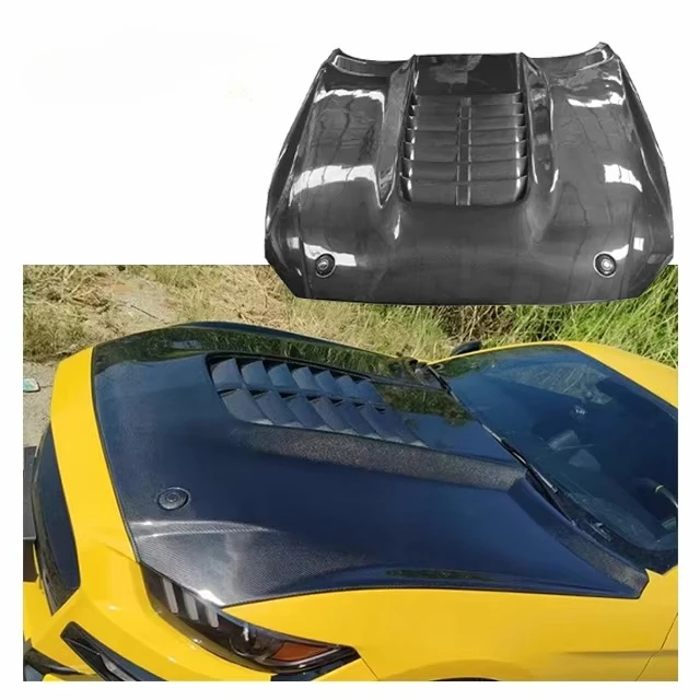 

Carbon GT500 Hood for Ford Mustang S550 15-23 Upgrade GT500 Style Body Kit Mustang Engine Bonnet Hood