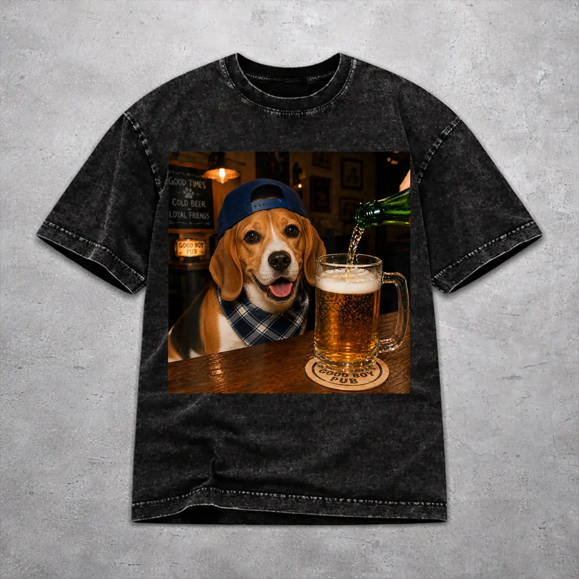 Camiseta con estampado gráfico de perro Border Collie bebiendo cerveza, divertida, estilo vintage, para hombre y mujer