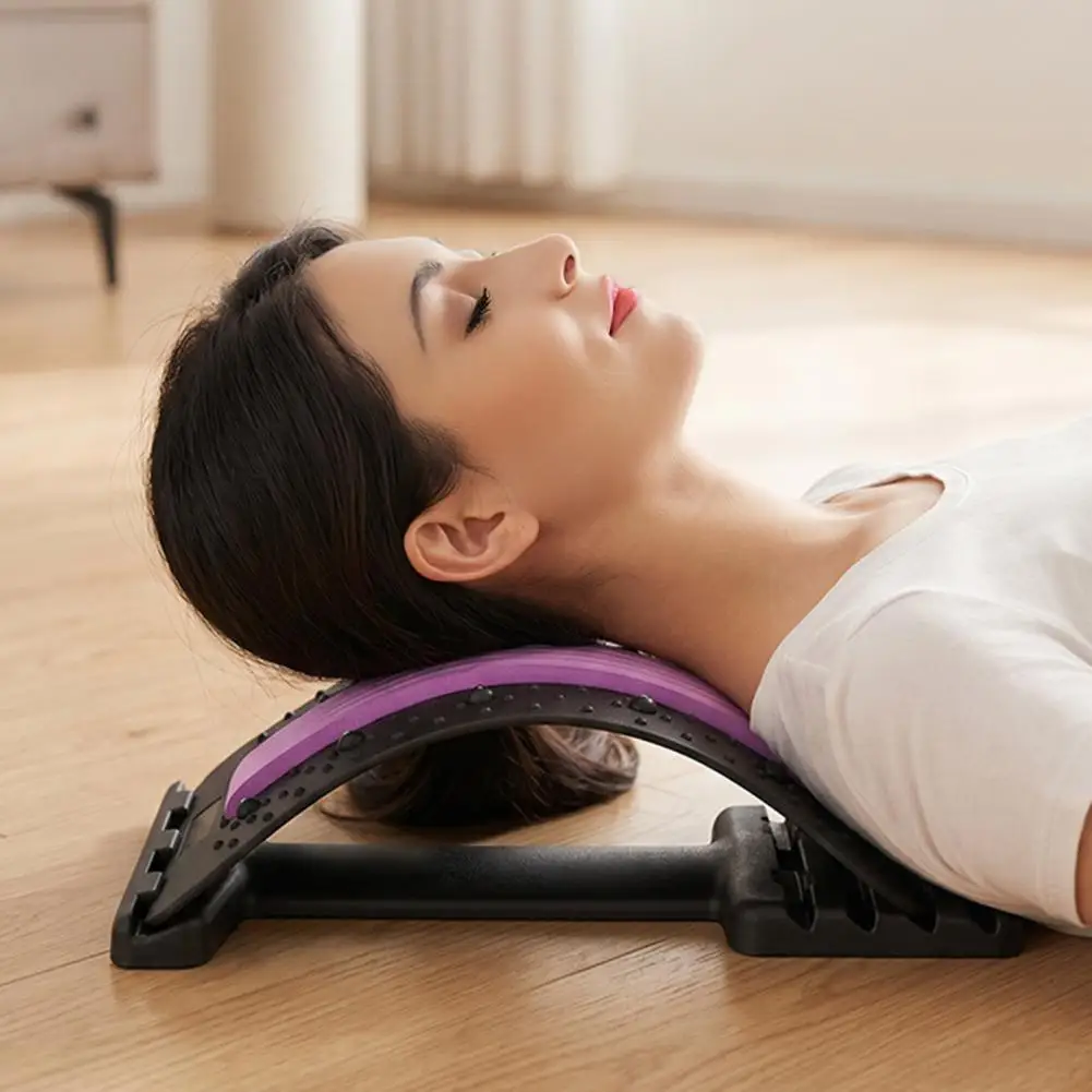 

Back Massager Stretch Lumbar Support Relaxation Spine Pain Relief Vertebral Relaxer Stretches The Lower Traction Corrects Waist