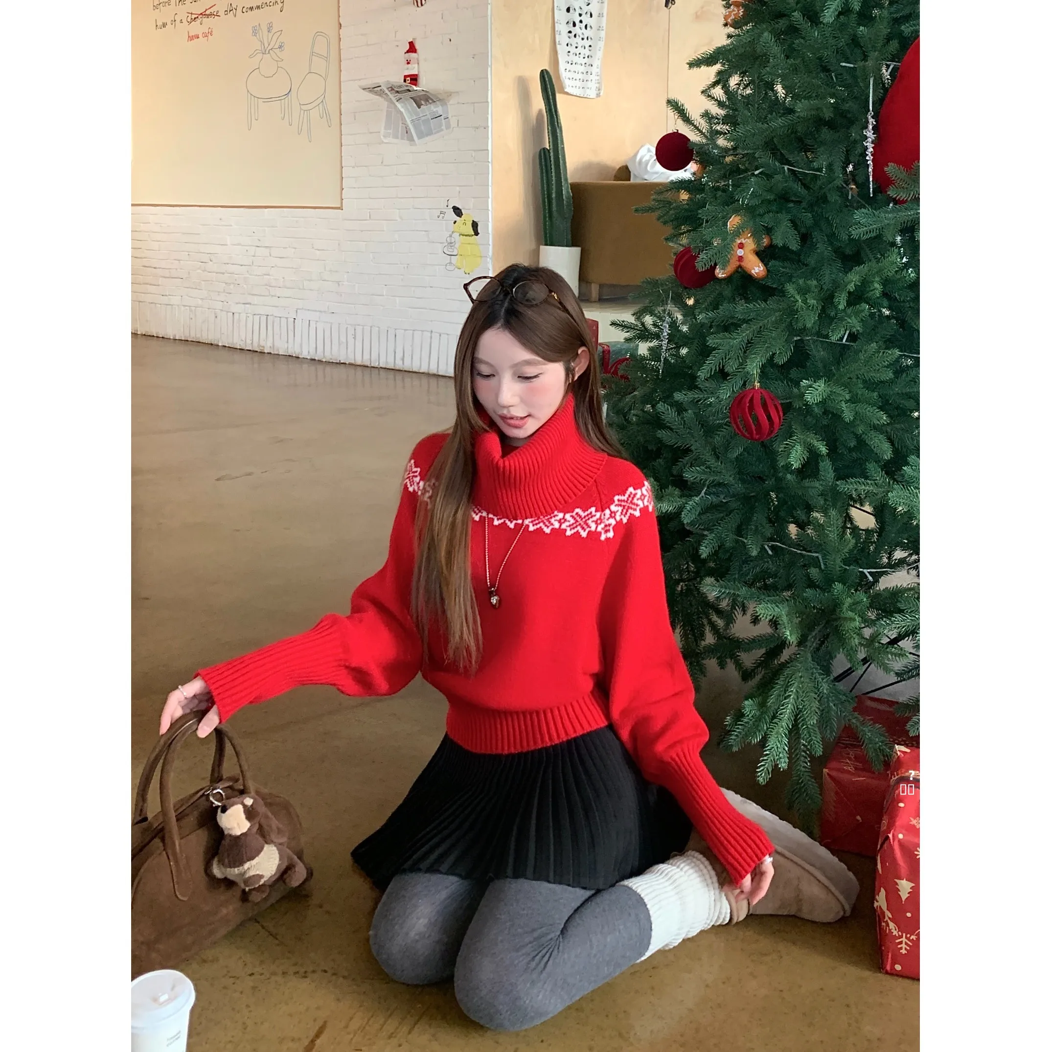 Cisas Aosphere Long Sve gebreide trui dames losse pasvorm zachte gezellige overhead winter Sle Faion comfortabele top