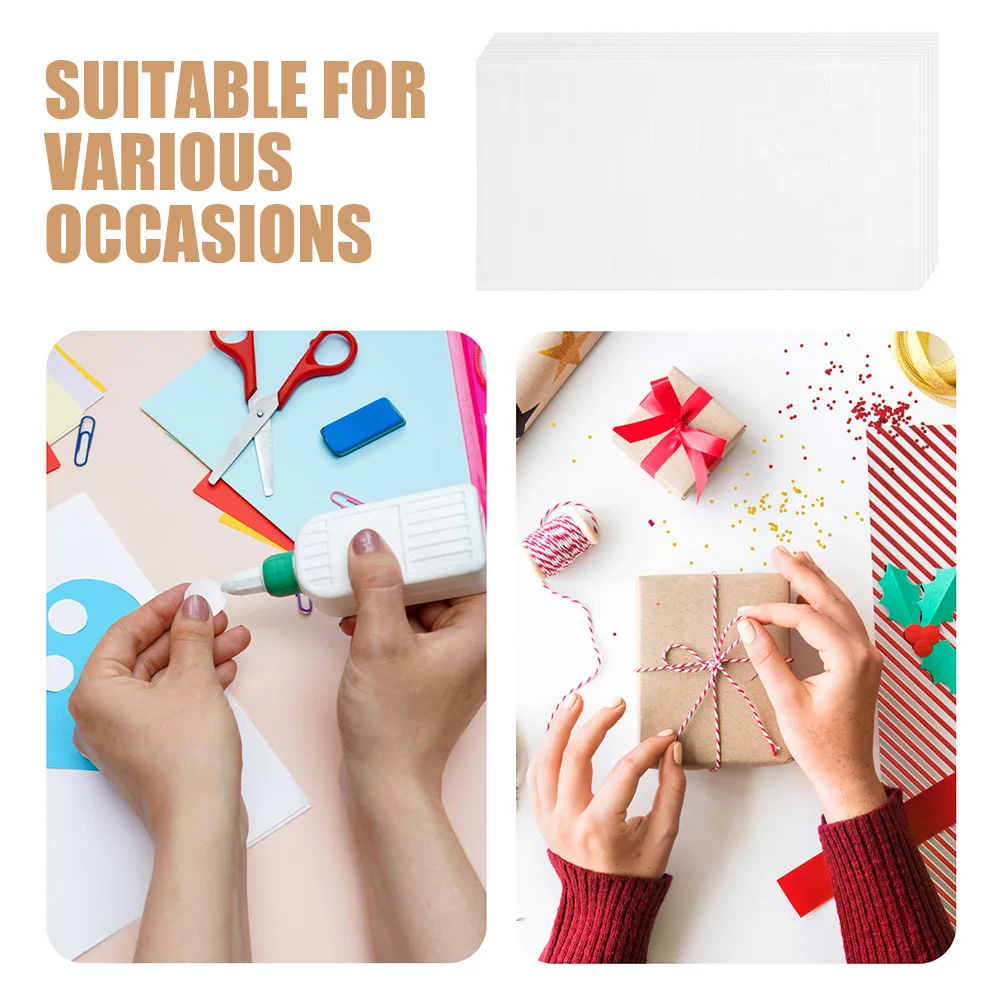 

100Pcs Double Sided Adhesive Pads Strong Stickiness Removable Clear Stickers for Photos Balloons Posters Crafts