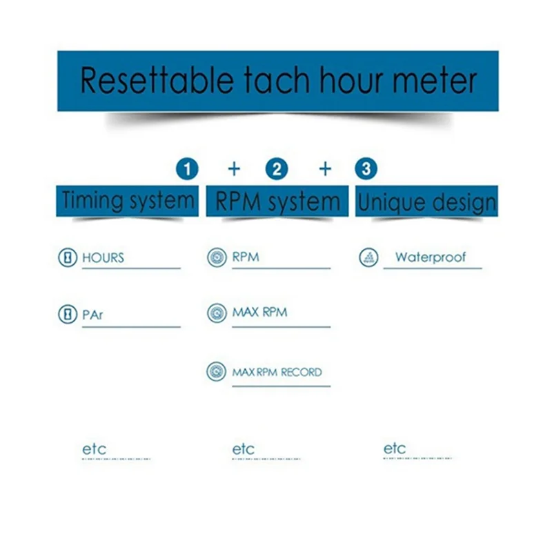متفوقة دراجة نارية سرعة ساعة متر حثي LCD الرقمية التراكمية ساعة متر للدراجات النارية ATV جزازة شاحنة قارب