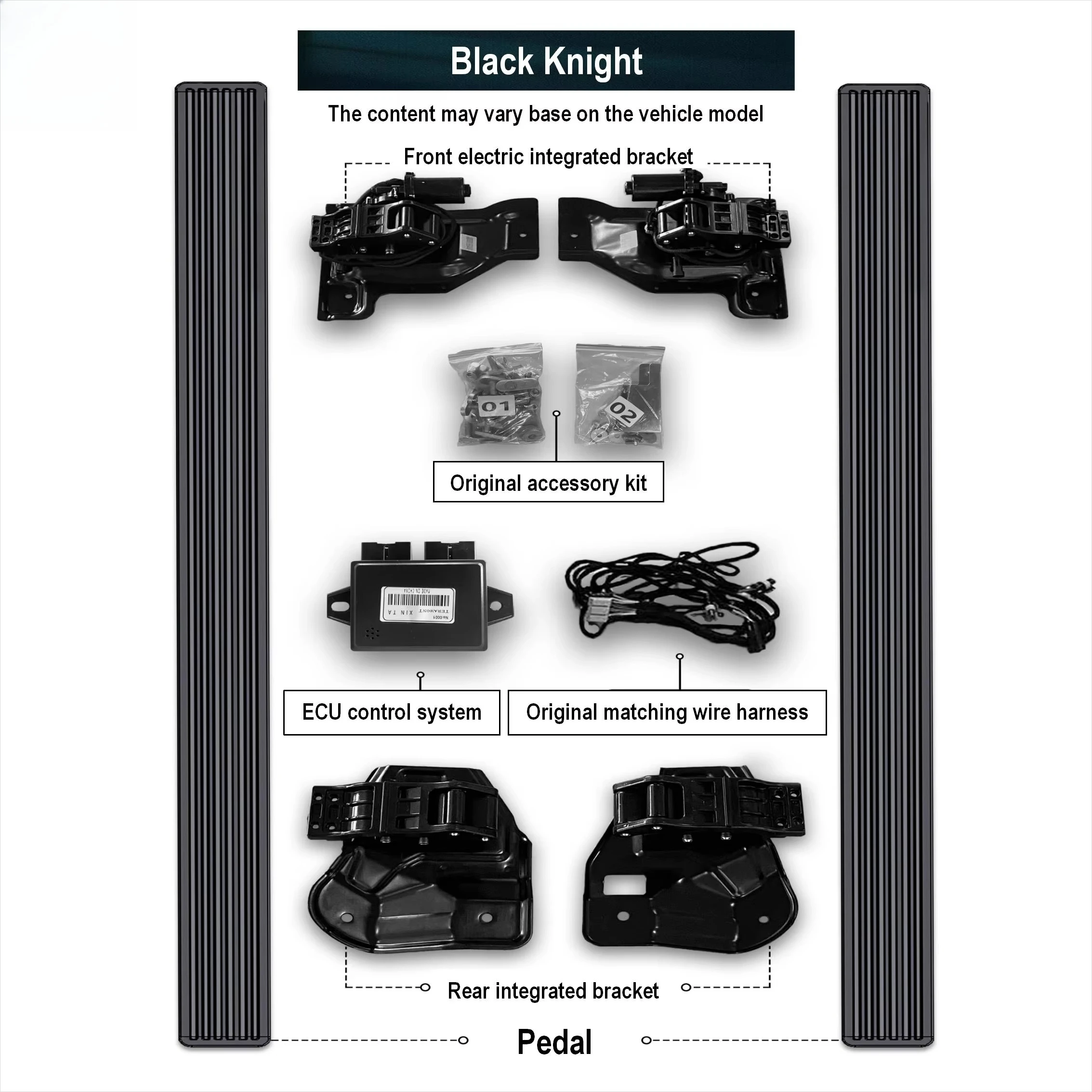 

Умная электрическая педаль для электромобиля Black Knight