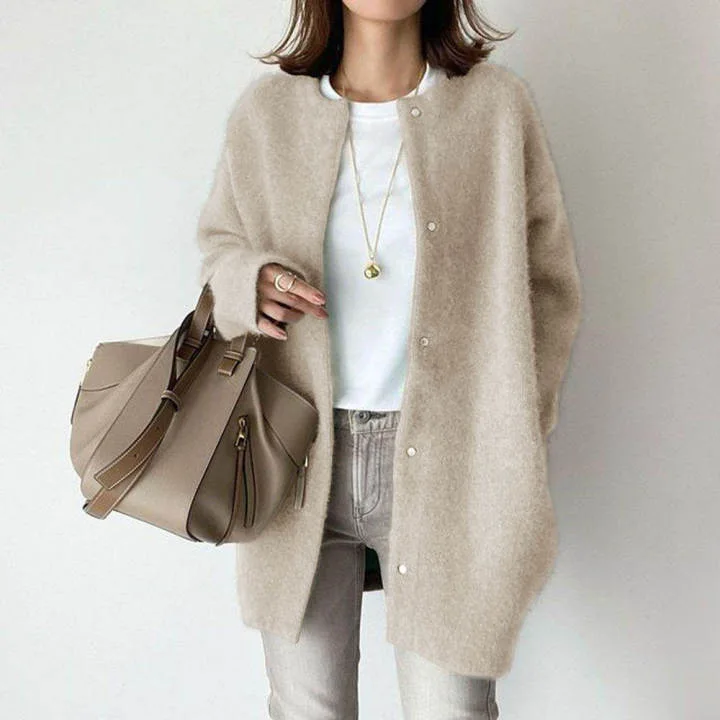 9 Colors in Stock 2026 Autumn New Super Soft Knitted Jacket Slim Design Niche Loose Jacket for Women 4