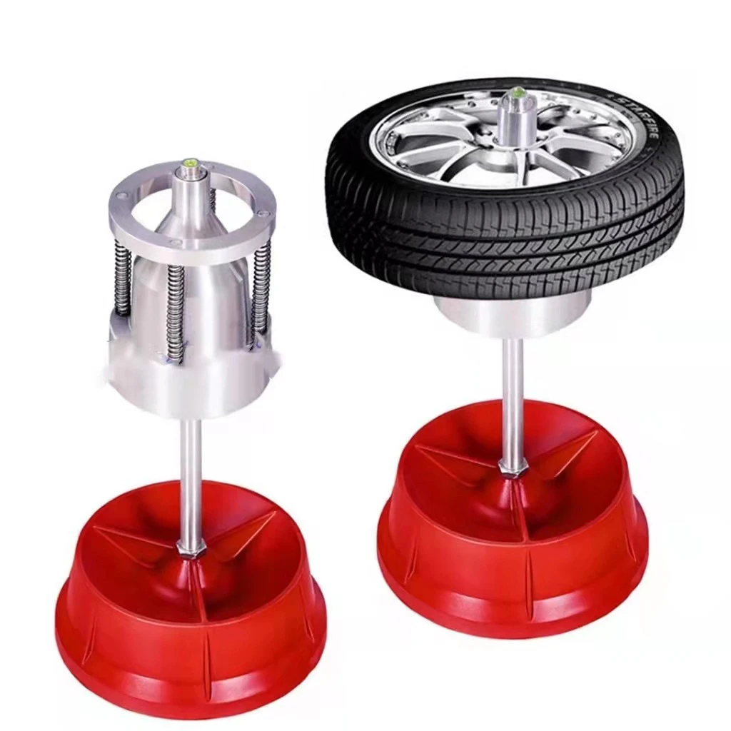 Automobile Tire Balancing Frame Hubs Wheel Balancer W/ Bubble Level Heavy Duty Rim Tire Cars Truck  Balance Wheels