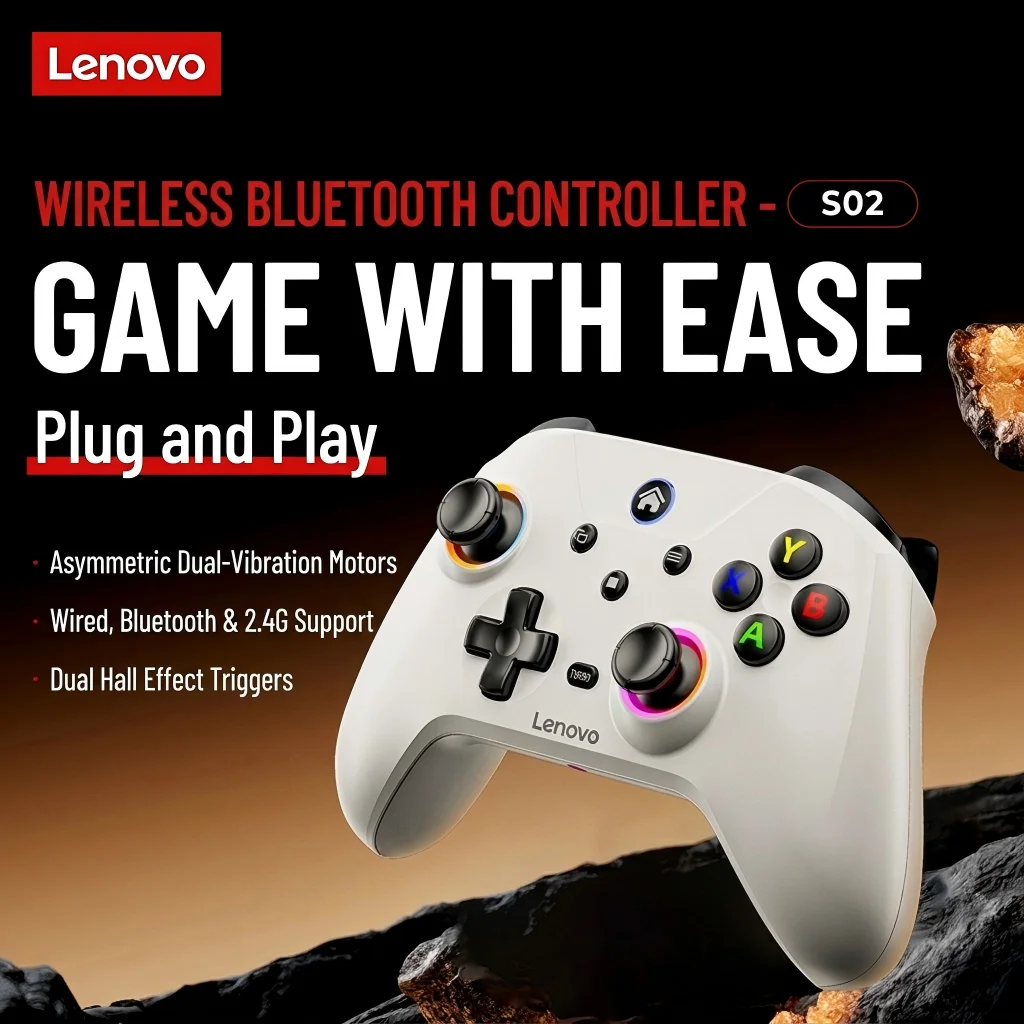 lenovo-s02-ワイヤレス-bluetooth-コントローラー-トリモード-ゲームパッド-pc-nintendo-switch-android-ios-デュアル-ホール-トリガー-デュアル-バイブレーション対応