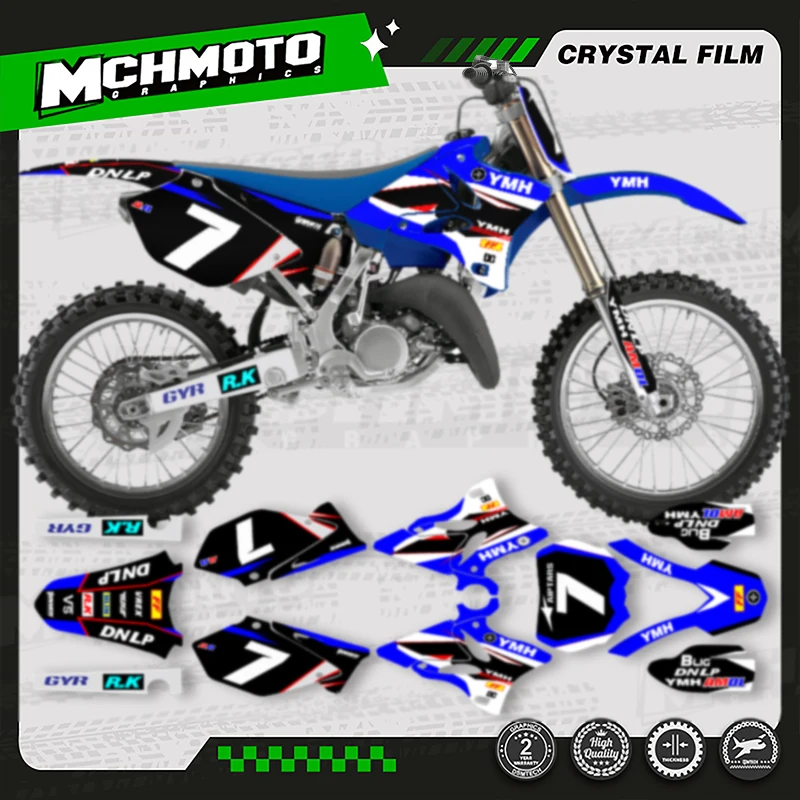 

MCHMFG FНовый стиль мотоциклетные графические наклейки наборы для YAMAHA 2002-2014 YZ125 YZ250 YZ 125 250