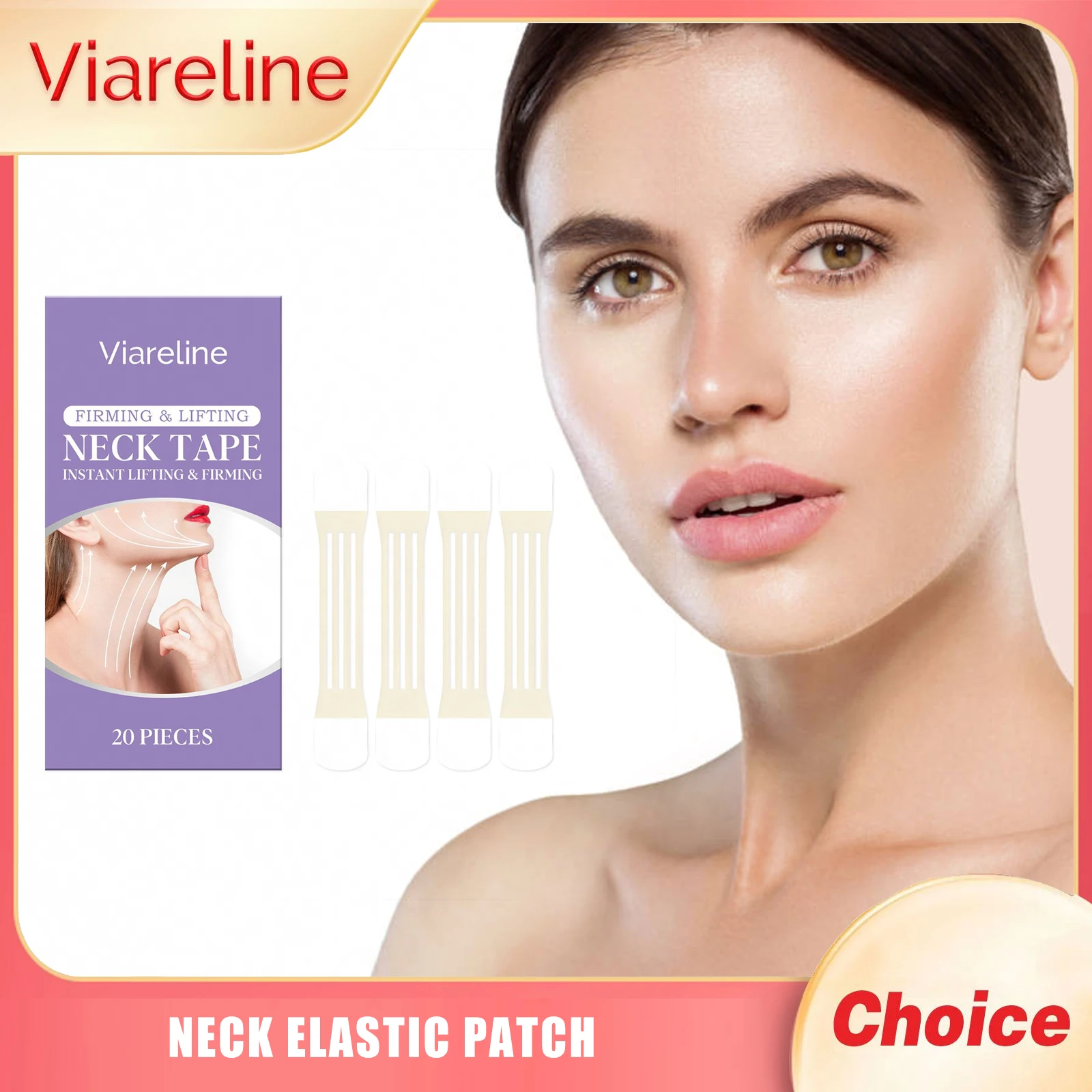 

VIARELINE Neck Tightening Patch Enhance Elasticity Reduce Fine Lines Relieve Roughness Improving Relaxation Neck Soothing Patch