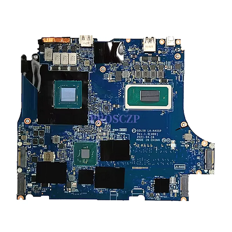 GDL58 LA-K455P لـ DELL G15 5511 اللوحة الرئيسية للكمبيوتر المحمول LA-K455P مع i5 i7-11th Gen CPU RTX3050-V4G GPU اللوحة الأم للكمبيوتر المحمول 100% اختبار