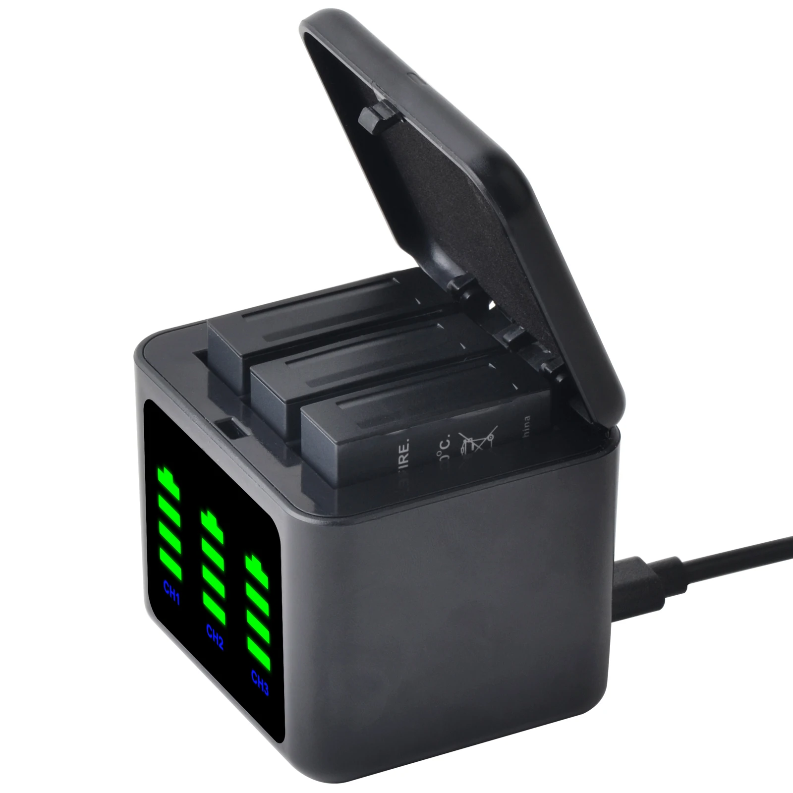 Hisewen 1850mAh DB-120 Rechargeable Battery+Charger with USB-C Port for Ricoh GR IV GRIV GR4 for GR 4 Digital Camera Accessories