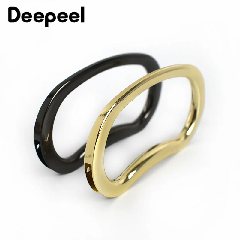 2/4Pcs Deepeel 3.8*8.8cm Women Metal Clasp Purse Frame Handbag Replace Handle Parts DIY Handmade Bag Hardware Accessories