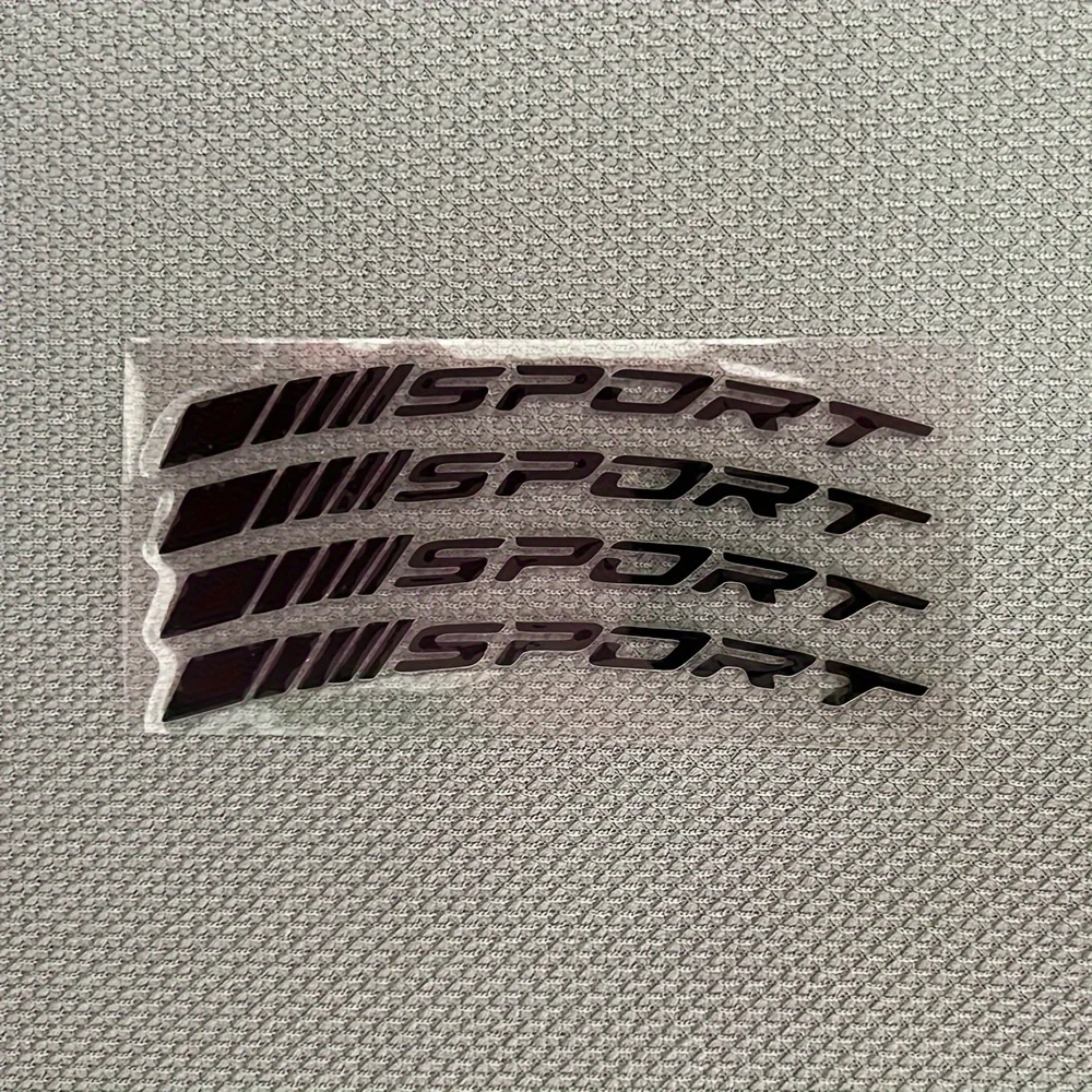 4PCS Sport Wheel Decal Sticker Set, Multicolor Waterproof Vi