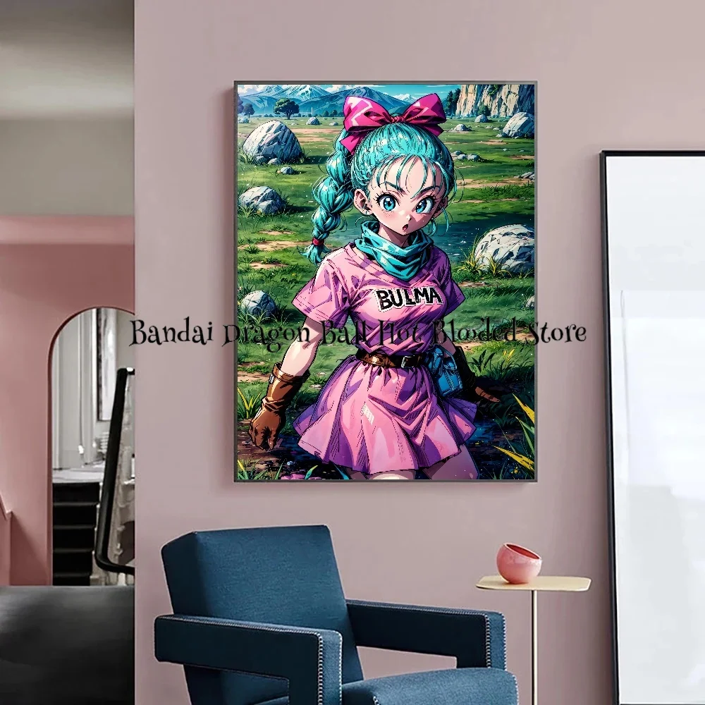 Dragon Ball Decorative Painting Bulma Japanese Anime Characters Birthday Gifts  Art Modern Living Room Decoration Poster Wall