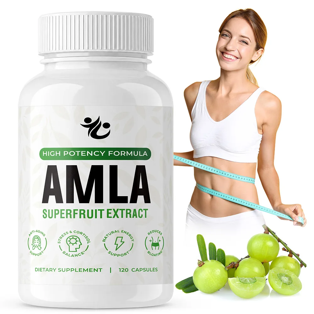 Organic Amla Capsules 1000mg – Indian Gooseberry Amla Fruit Supplement for Antioxidant, Energy & Digestive Support