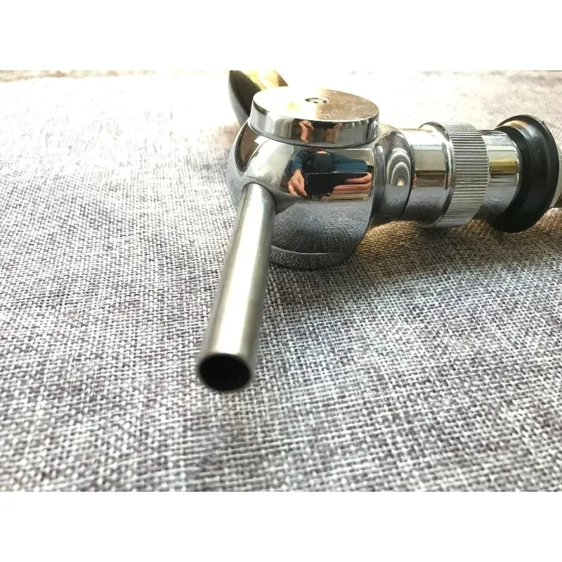 Belgian beer tap with 30mm thread shank and accessore for hose ,flow control ball beer tap,brass material,for homebrew