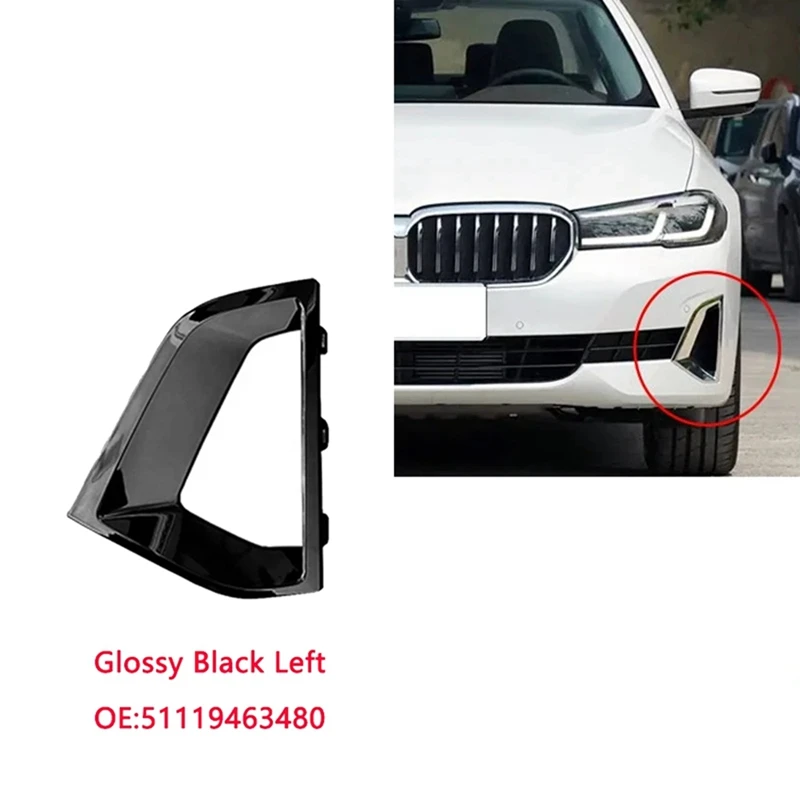 

1Pair Front Bumper Grille Cover Brake Air Duct Trim Case For BMW 5 Series G30 G31 G38 2021-2024