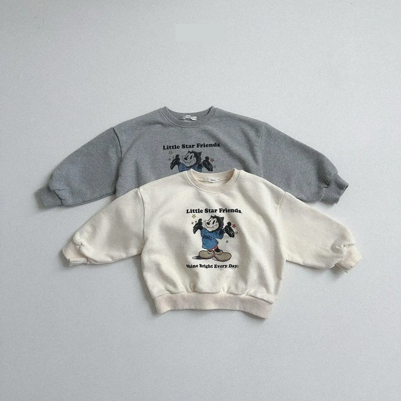 

2025 Autumn New Children Long Sleeve Casual Sweatshirt Boys Girls Cartoon Sweatshirt Baby Loose Tops Fashion Kids Clothes