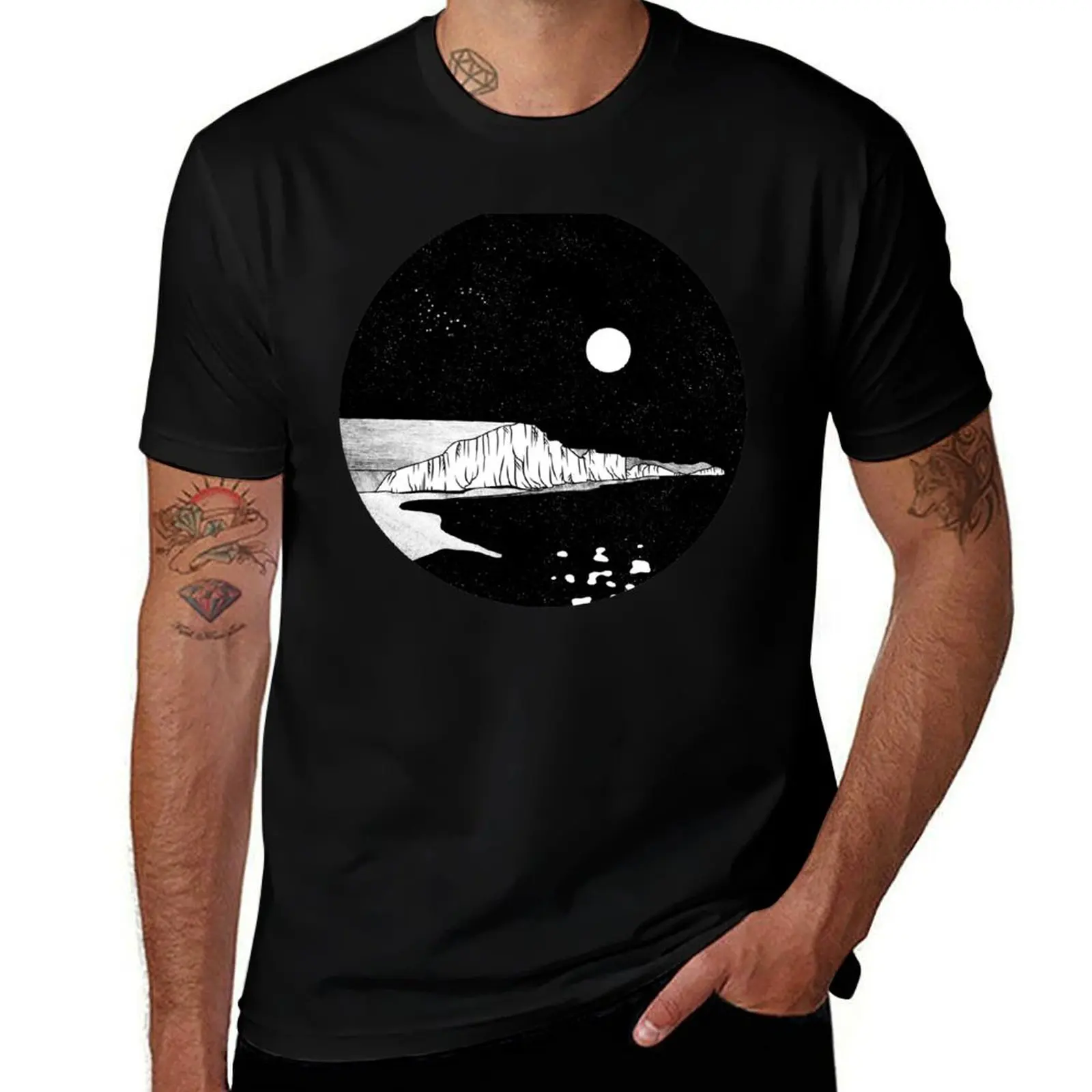 

White Cliffs of Dover T-Shirt Big and Tall Gym T-Shirt