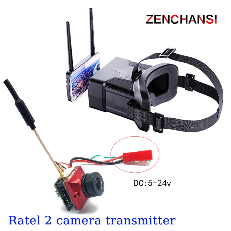 

Caddx Ratel 2 V2 FPV Camera Ratel2 2.1mm Lens and 5.8g 48CH 25/200/400mW adjustable transmitter all in one camera for FPV Drone