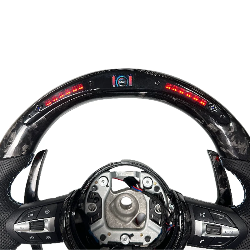 F10 F07 F11 F06 F12 F13 F01 F02 F03 5 6 7 Series carbon fibre LED steering wheel led for bmw f10/f30 steering wheel