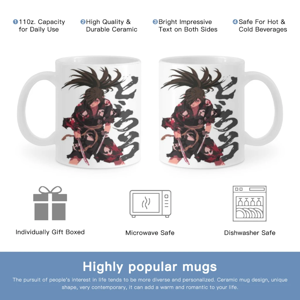 Anime Dororo Free shipping Coffee Cups Ceramic cups creative cups and cute mugs Personalized Gift Cup For Tea