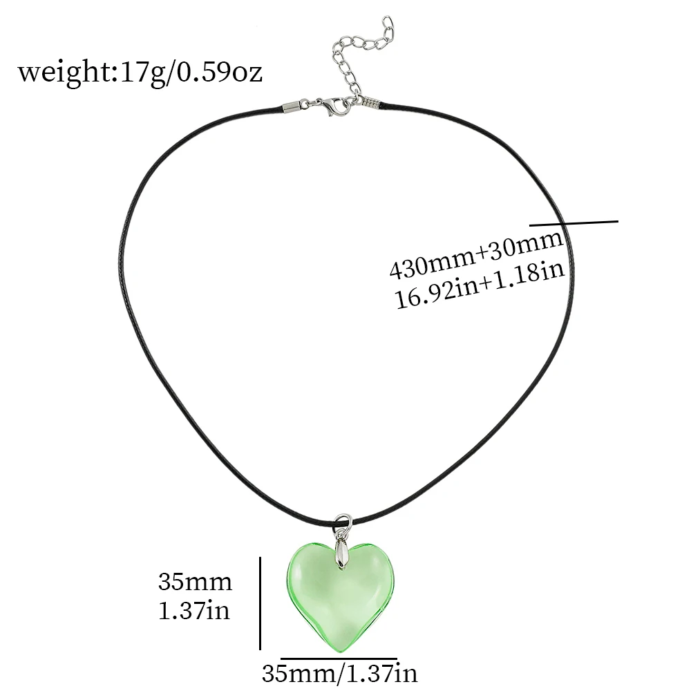 Double Layered Simple Bow Crystal Heart-Shaped Necklace Temperament Spicy Girl Style Clavicle Chain Jewelry for Women Accessory view 6