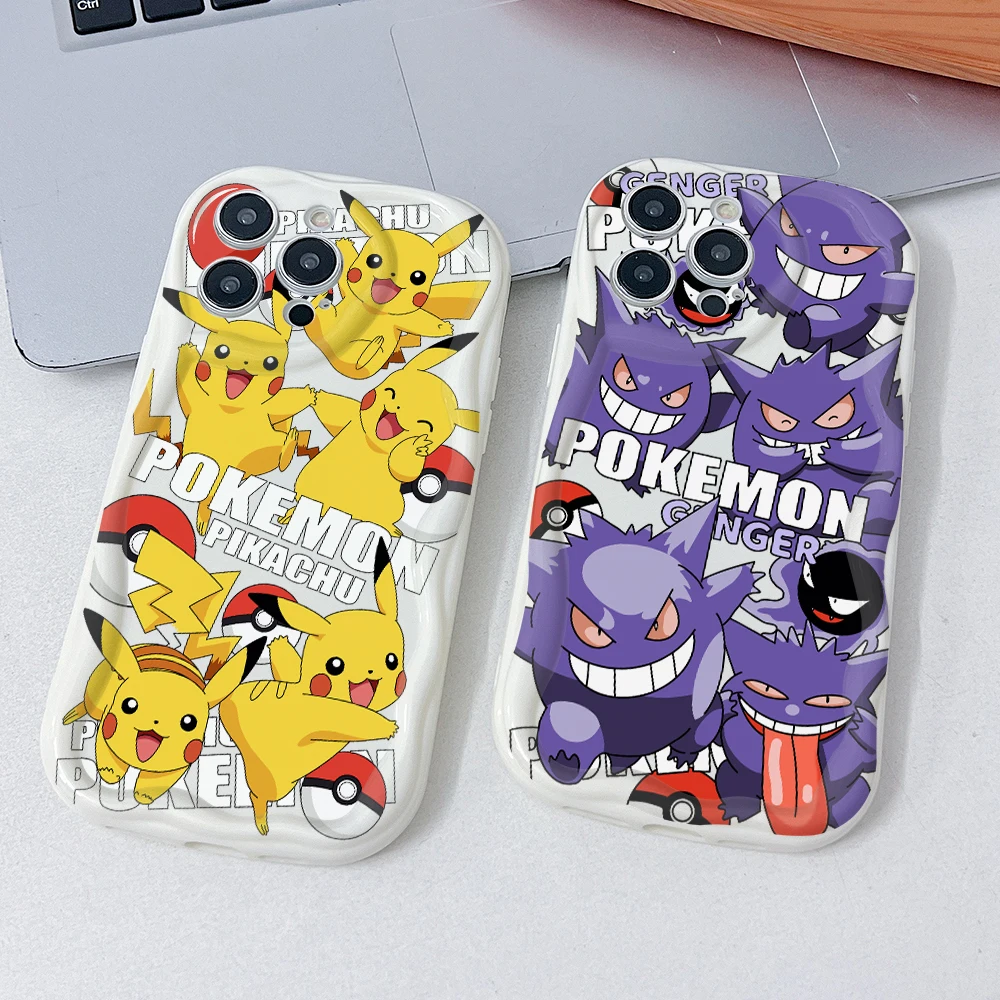 Pikachus Gengars Bulbasaurs Phone Case for Oppo Realme C67 C65 C63 C55 C53 C35 C33 13 12 11 10 GT Pro Plus 4G 5G 3D Soft Cover