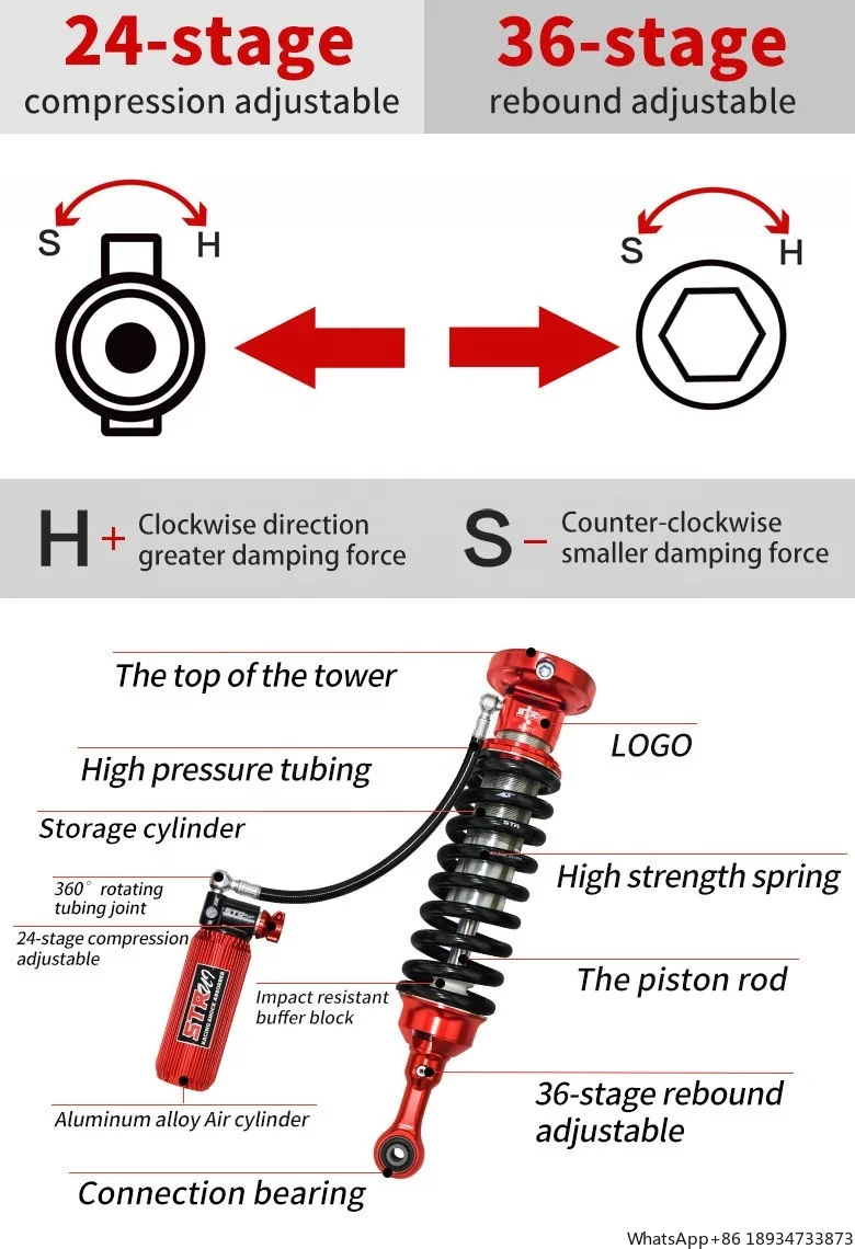 STR Off Road Shock Absorber 2.5inch Lifting For Jeep Grand Cherokee Wk2