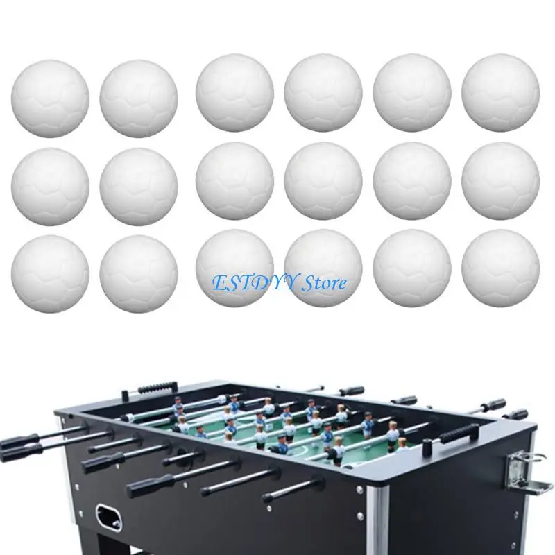 

G6DE 6Pcs/12Pcs White Tabletop Game Soccer Set 36mm Table Soccer Foosballs Set