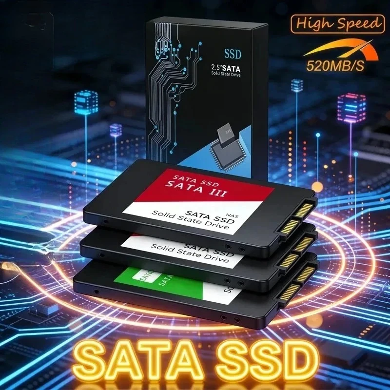 Disco de Estado Sólido de Alta Velocidade SSD HDD Interno Sata3 2.5 Polegadas para Laptop Microcomputador Desktop