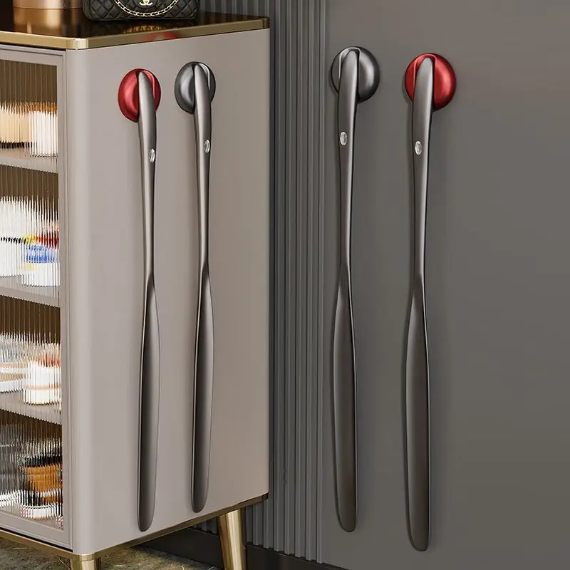 Calzador, dispositivo de doblado de zapatos doméstico de succión magnética de mango largo, bombeo especial de zapatos para levantar y alargar zapatos