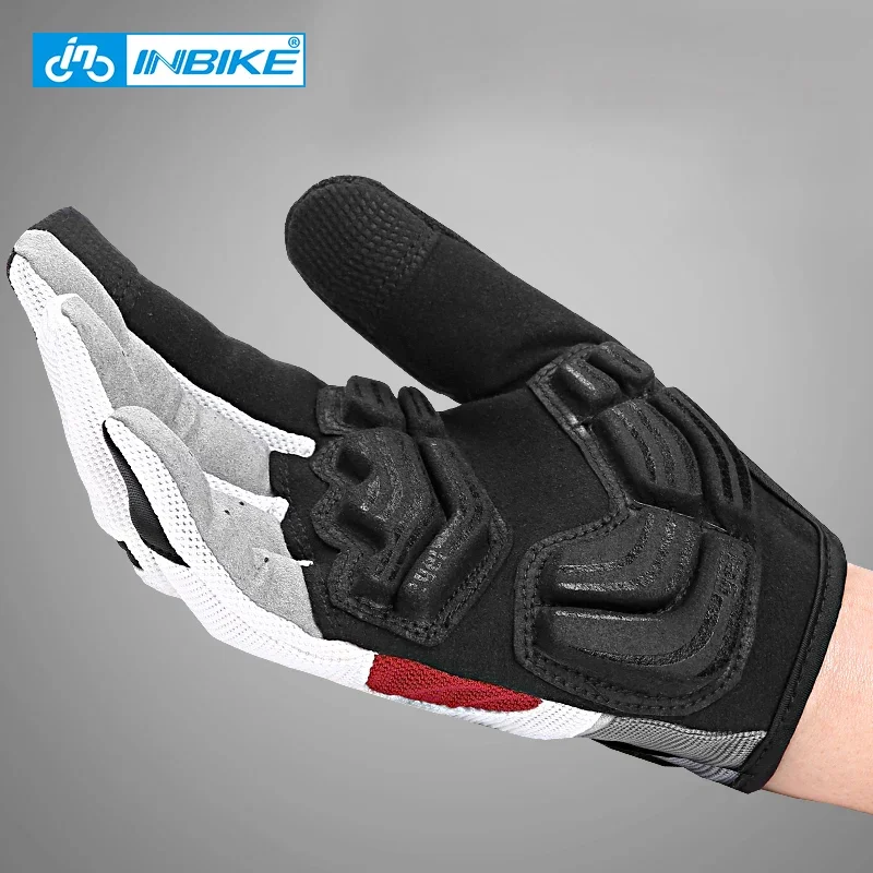 INBIKE Full Finger Cycling Gloves MTB Bike Bicycle Touch Screen GEL Padded IF239