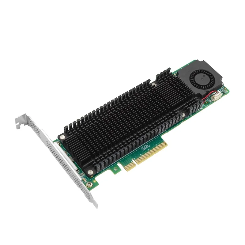 PCIe3.0 to 2P M.2 NVMe Adapter  Support 2230, 2242, 2260, 2280mm extended version SSD