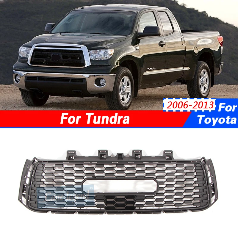 TRD style modification accessories decoration Racing grill Fit For Toyota Tundra 2006-2013 Front Bumper Hood Cover