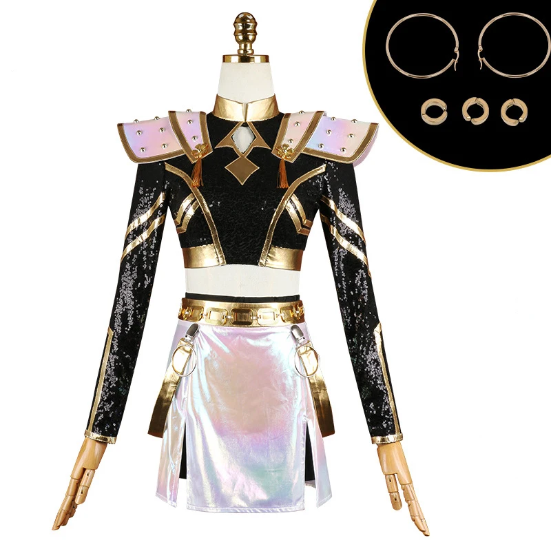 

Zoey Cosplay Costumes Performance Uniform Anime KPop Demon Hunters Role Play Dressing Halloween Carnival Party Outfit For Women