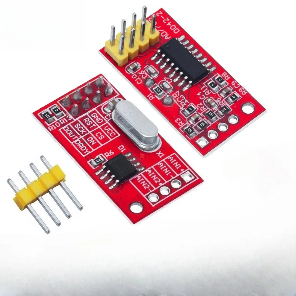 2/5/10PCS AD7705 Dual 16 bit ADC data acquisition module programmable input gain SPI interface