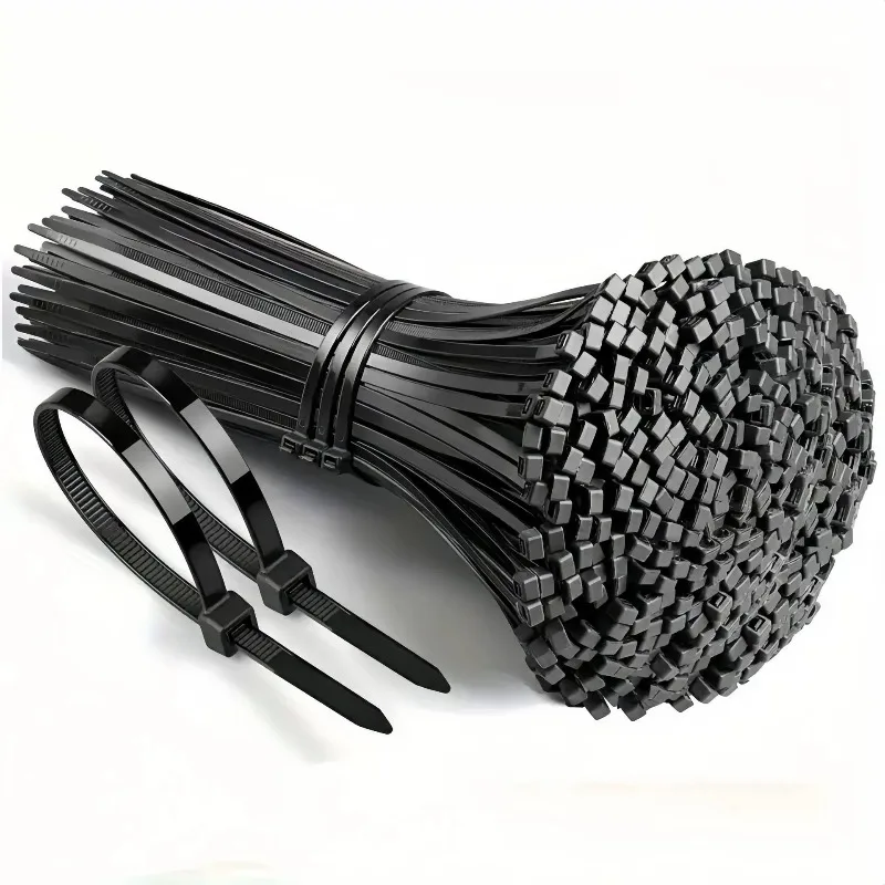 Heavy‑Duty Self‑Locking Nylon Cable Zip Ties Plastic Wire Straps For Home Office Car Wire Binding Organize 1000/100Pcs