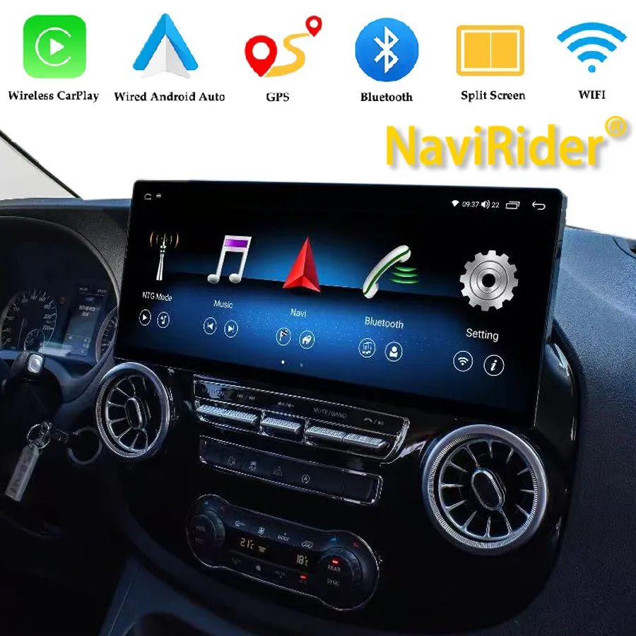

17-дюймовый сенсорный экран Android 15 Qled для Mercedes Benz Vito 116 W447 2016-2024 GPS Navi DSP Navirider Carplay Автомобильный мультимедийный видеоплеер