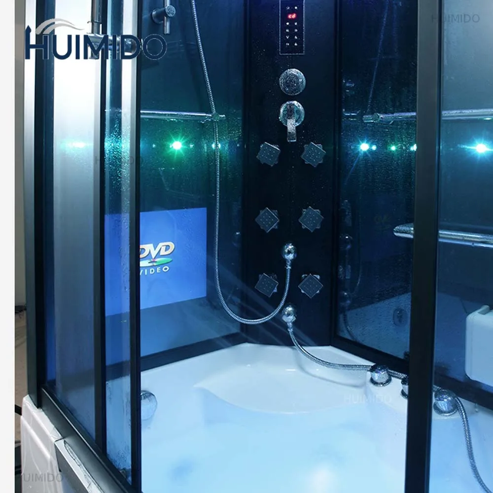 1600X1100X2150mm Double People Bathroom Steam Shower Enclosure Massage Surf Wet Sauna Room A-046