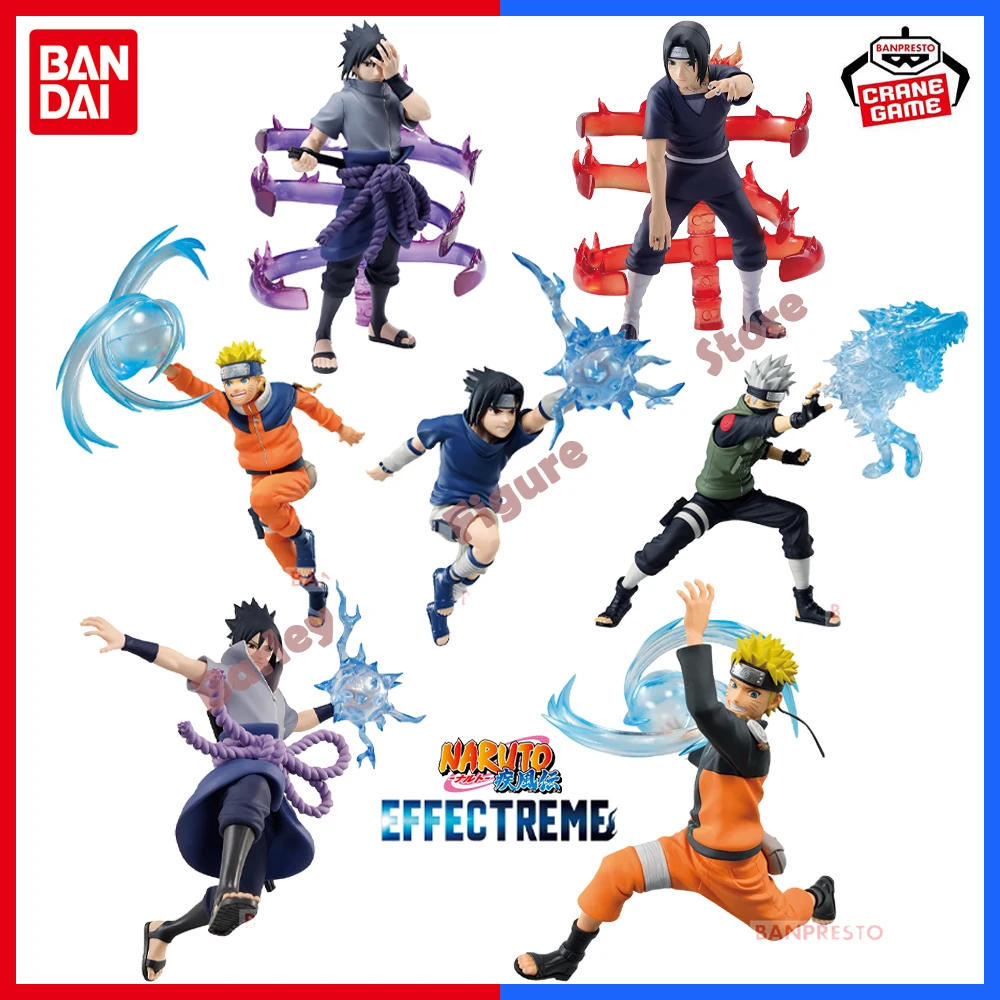 

BANDAI BANPRESTO Original Anime Figure Naruto Effectreme-Uchiha Sasuke Uzumaki Naruto Hatake Kakashi Uchiha Itachi Model Toys