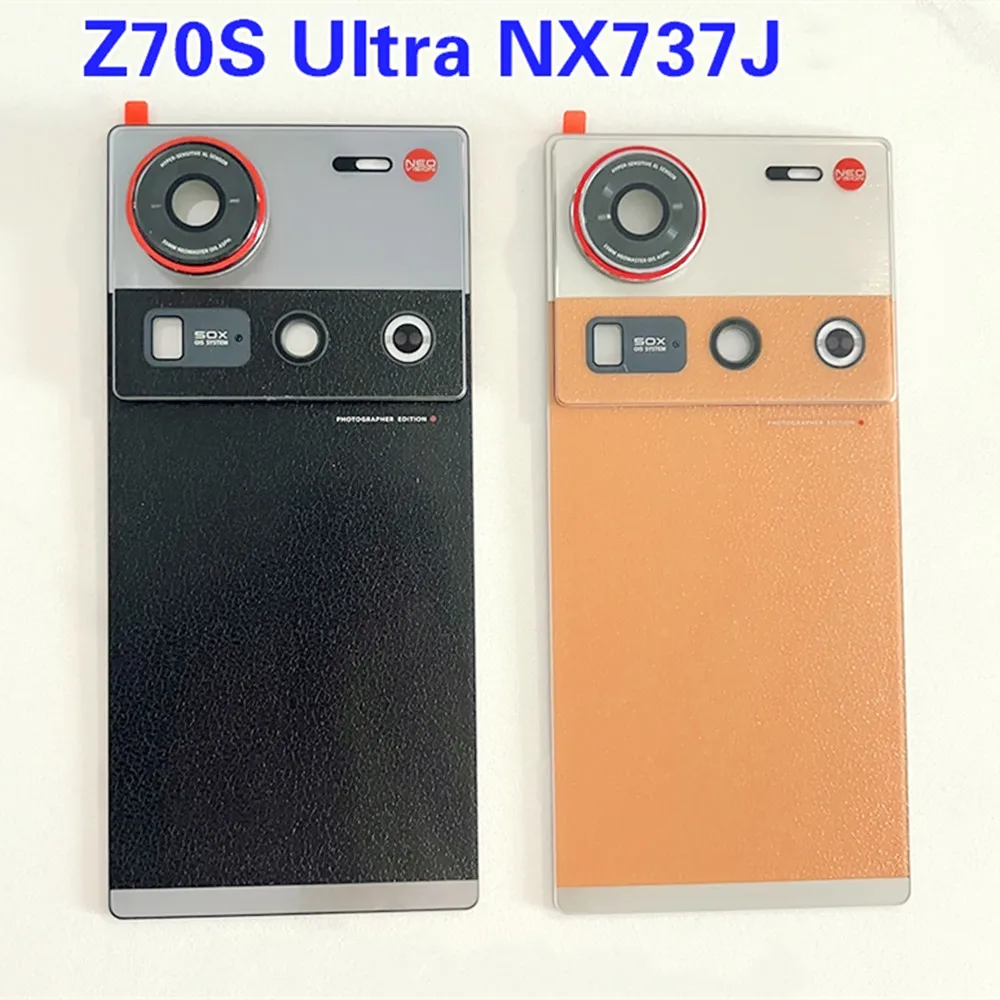 

Replace Origina For ZTE Nubia Z70S Ultra / NX737J Rear Battery Glass Phone Case Housing + Camera Lens Z70SUltra Back Cover Shell