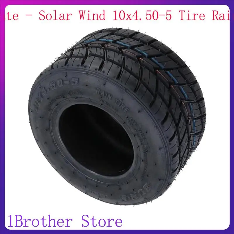 

Reliable Tubeless 10x4.50-5 ATV Tire Set for enhanced Traction in Wet Off-Road Conditions
